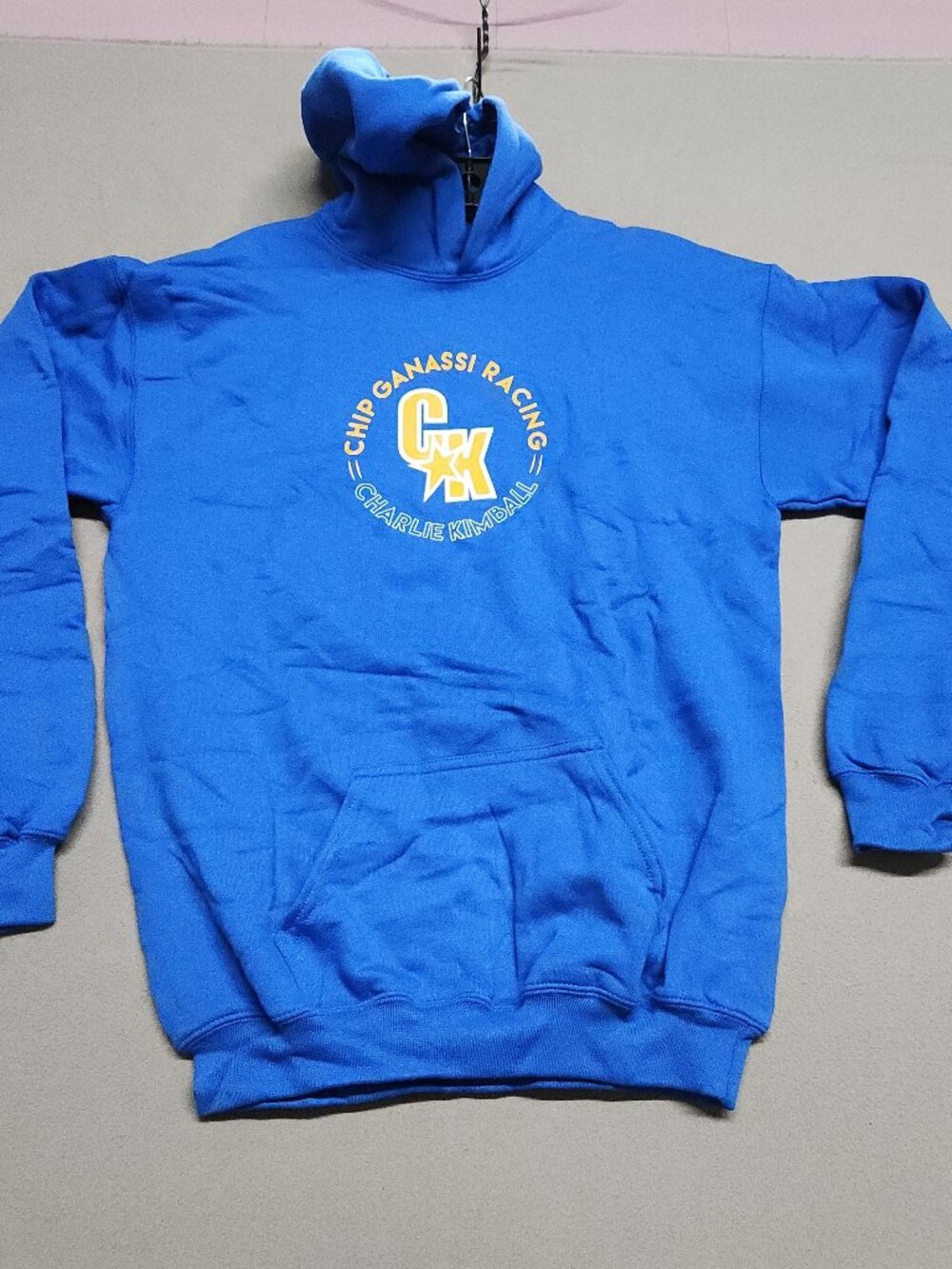 Cavallino Dragster Hoodie Chip Ganassi Racing Youth Xl Blue Kids Sweatshirt 142